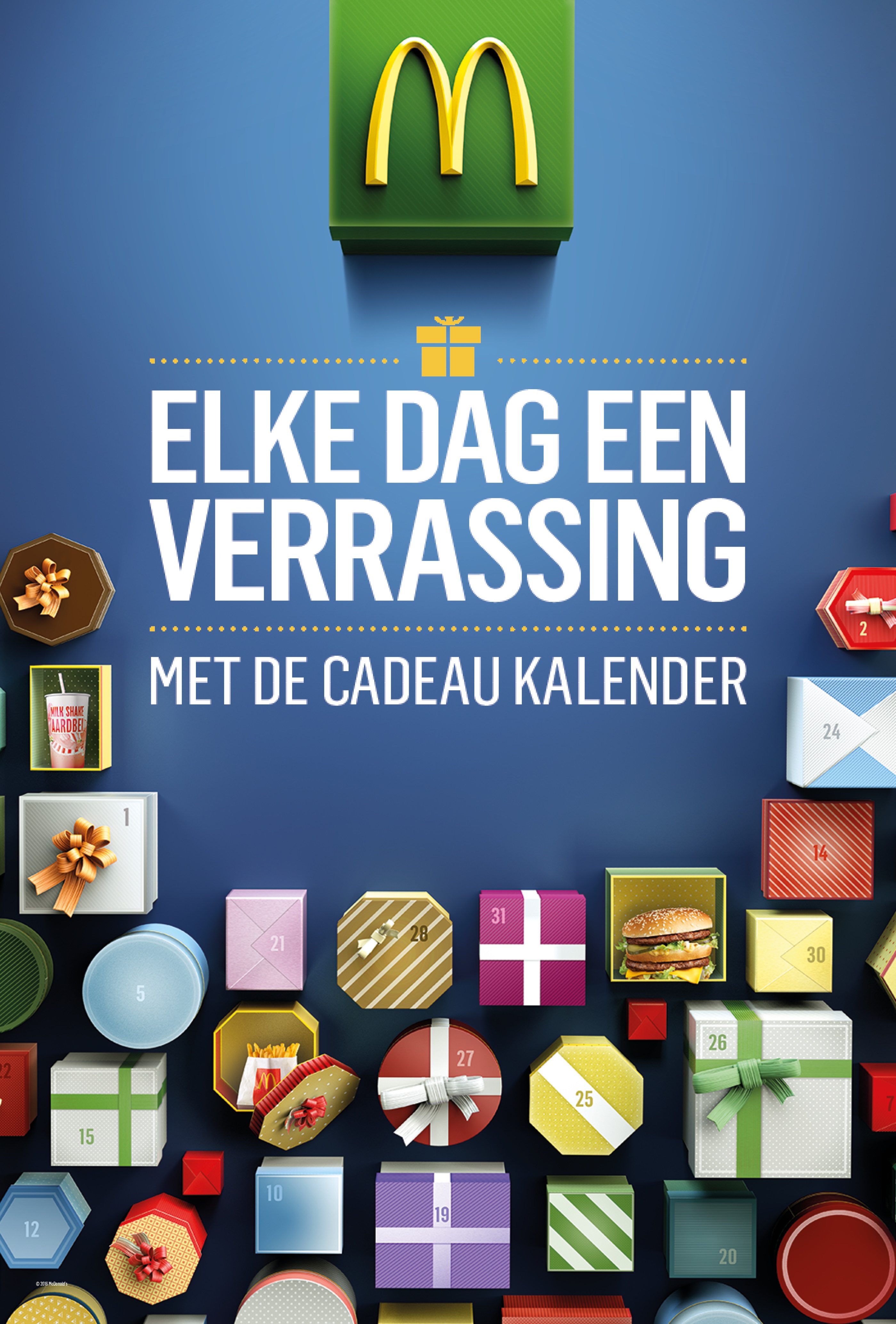 McDonald's herhaalt 'Cadeau Kalender', de virtuele adventskalender met