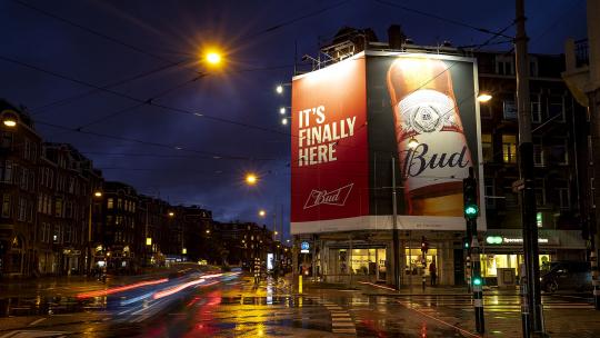 Bud uiting in Amsterdam