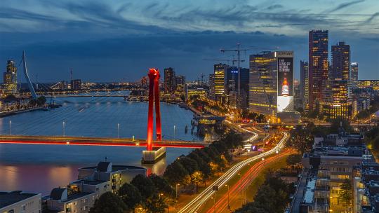 Bud uiting in Rotterdam