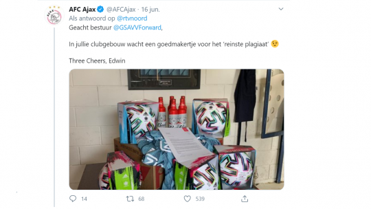 reactie Ajax