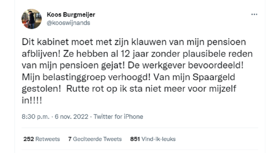 Een kritische pensioentweet