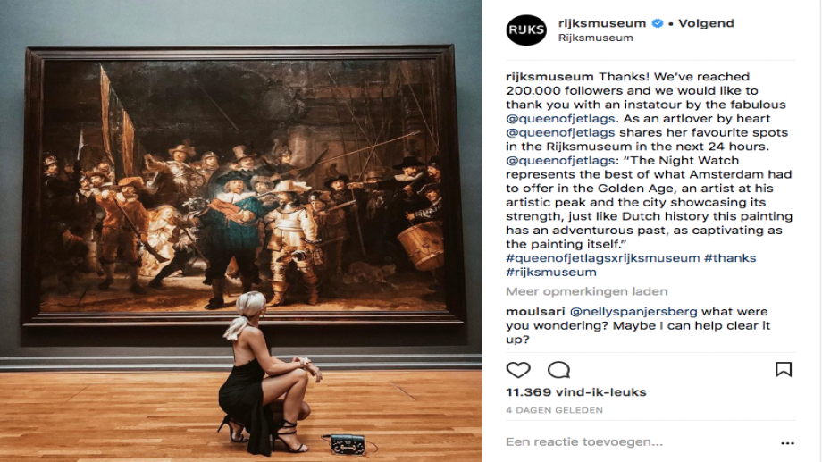Instagram Rijksmuseum