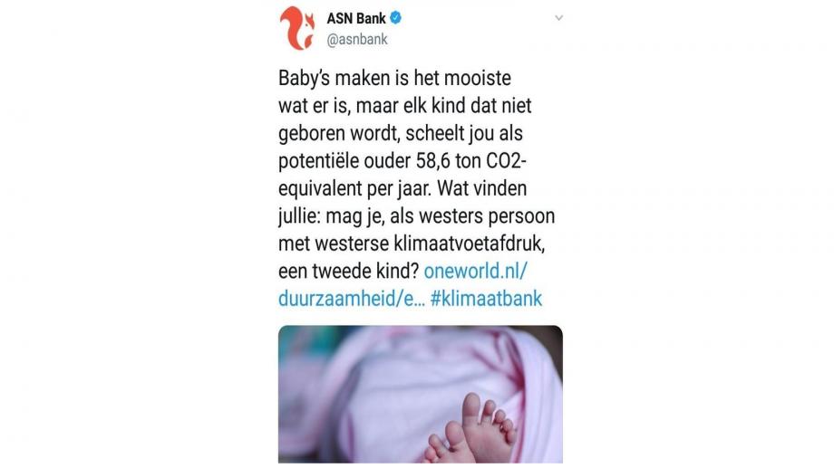 De babytweet van ASN
