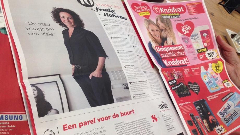 De nieuwe krant bevat tenminste 20% redactionele inhoud.