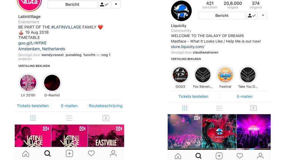 Samenwerking Eventbrite met Instagram