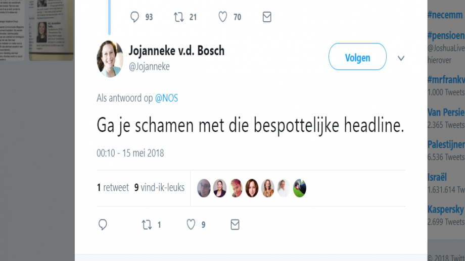 NOS-bericht KLM