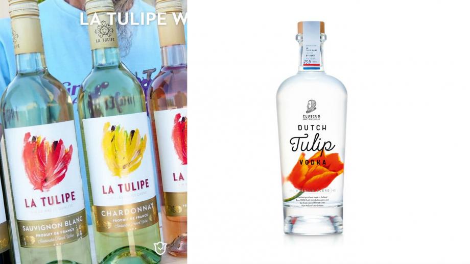 La Tulipe wijnen versus Dutch Tulip Vodka
