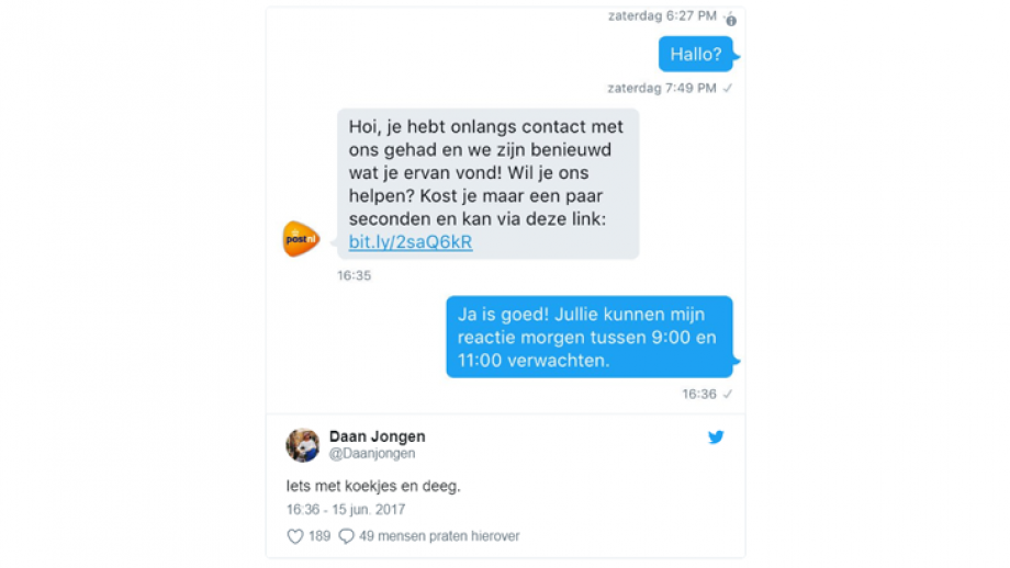 PostNL, koekje van eigen deeg 