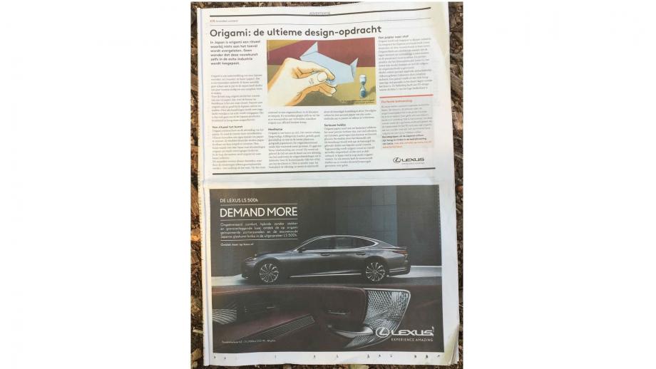 Lexus dagbladvertentie