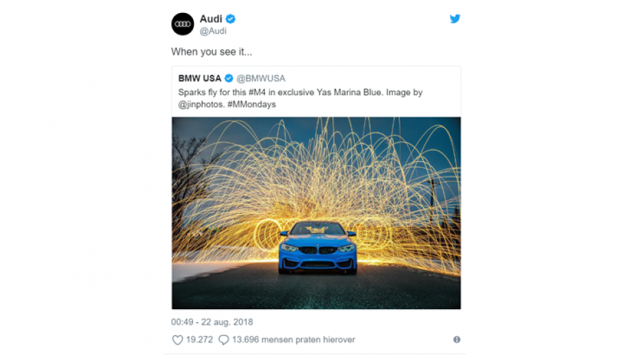 Audi reactie