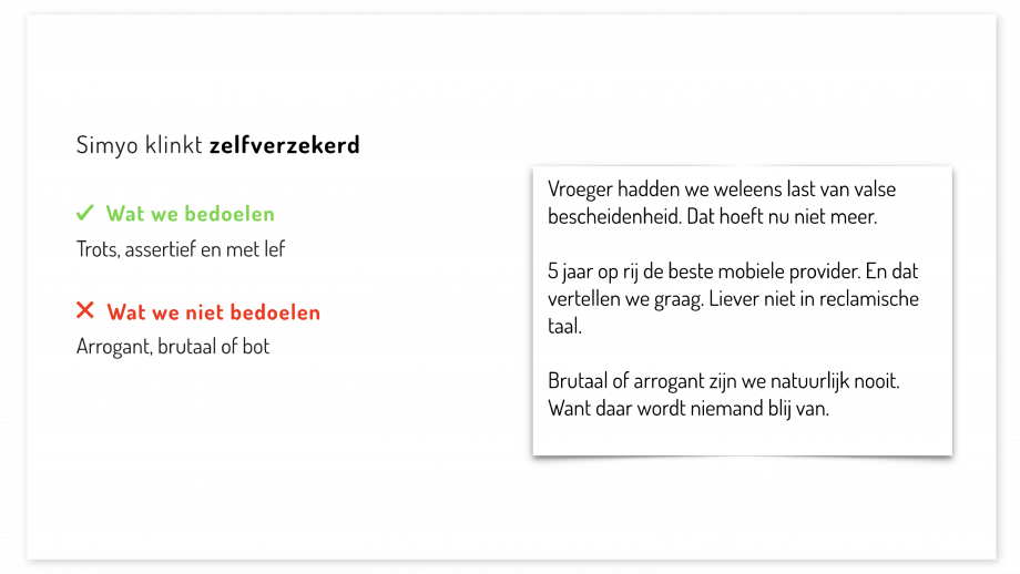 Brand voice guide voorbeeld