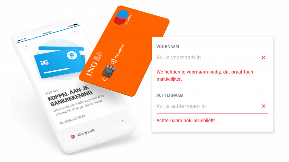Brand voice voorbeelden AH tap to go
