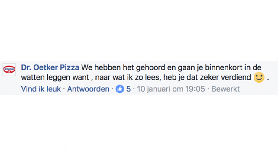 Veelbelovende reactie