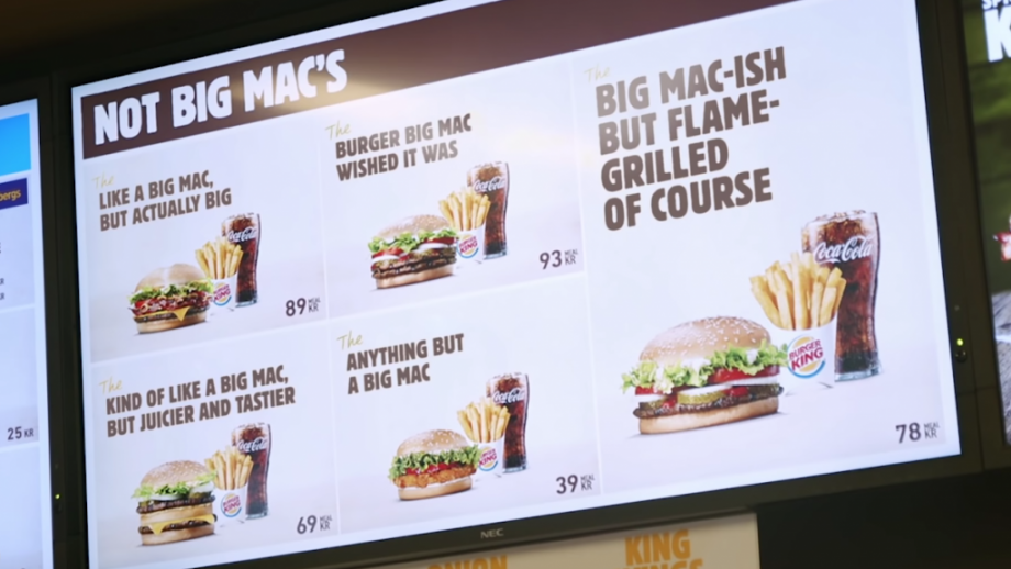 Burger King plagerijtje naar McDonald's