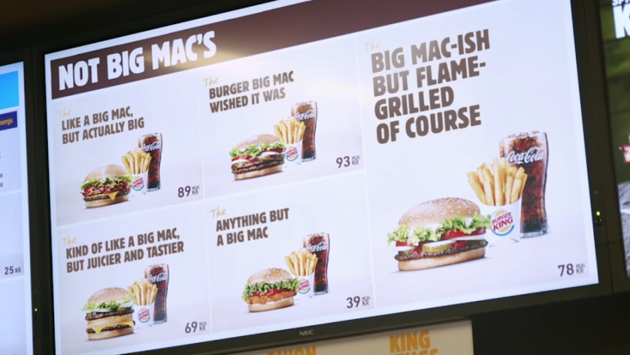 Burger King plagerijtje naar McDonald's 