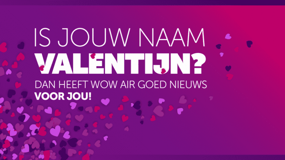 Valentijnsactie voor alle 'Valentijns'