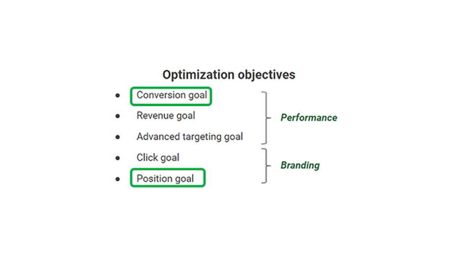 optimization objectives