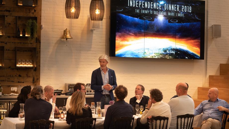 Philip Kok bij Independence Dinner 2019