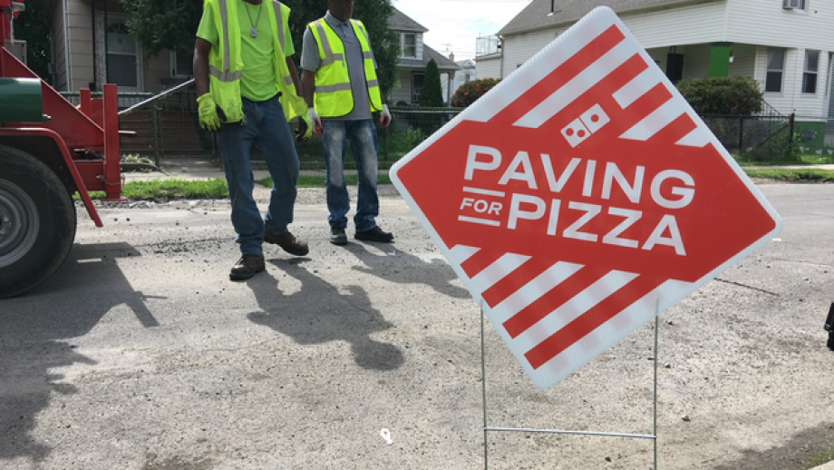 Paving for Pizza