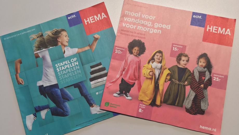 De eerste twee folders in de nieuwe stijl