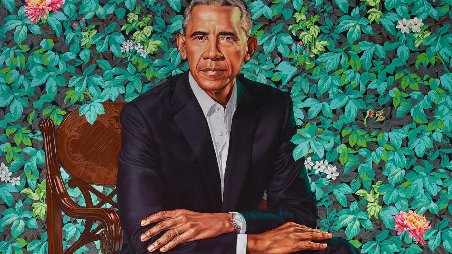 President Barack Obama (2018) van Kehinde Wiley