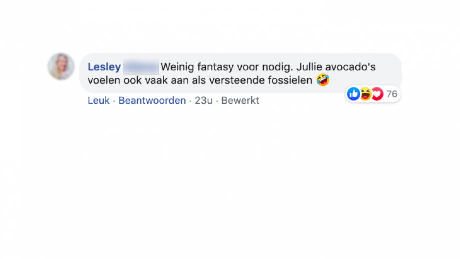 Lesley reactie