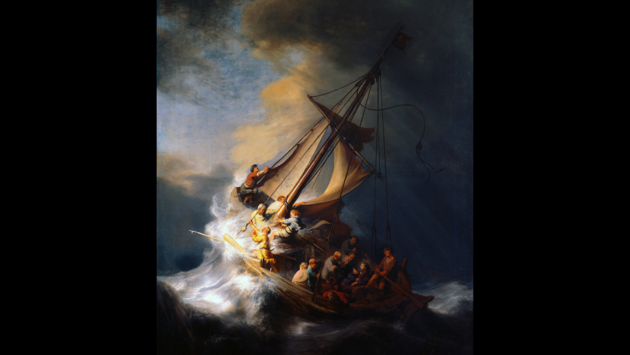 Christus in de storm op het meer van Galilea (1633)