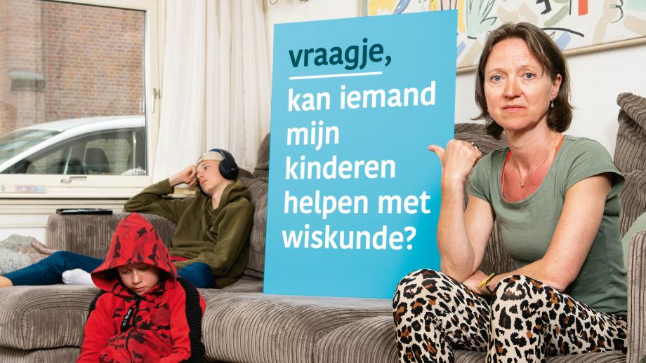 Vraagje: 'Kan iemand mijn kinderen helpen met wiskunde?'