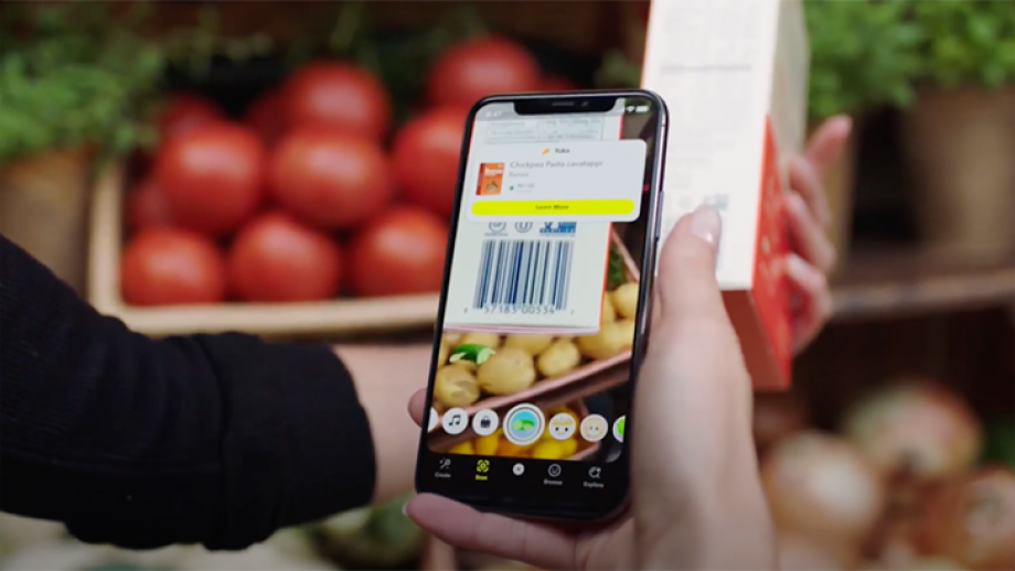 Snapchat’s NutritionScan geeft informatie over de kwaliteit van voorverpakte artikelen door de streepjescode te scannen