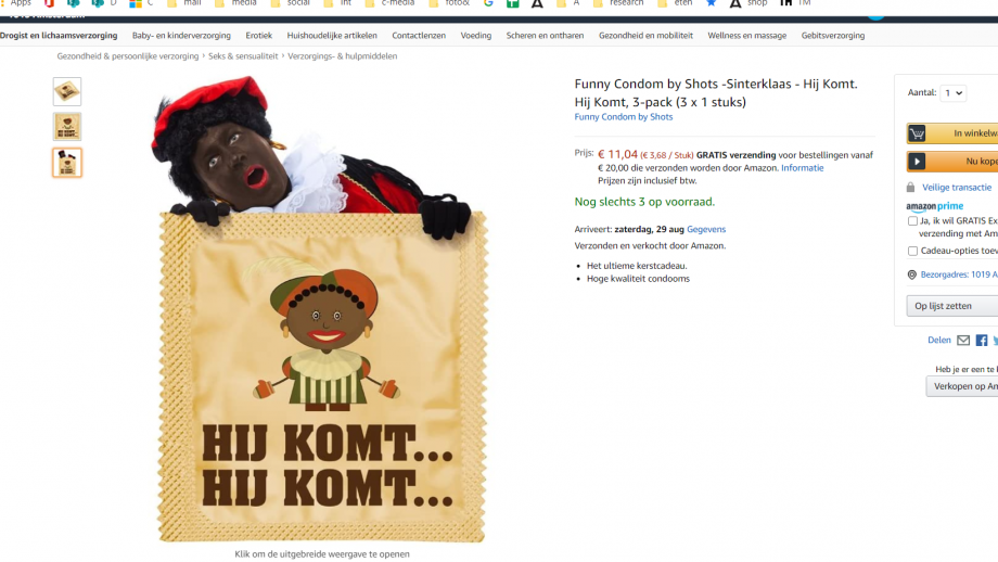 zwarte piet condoom