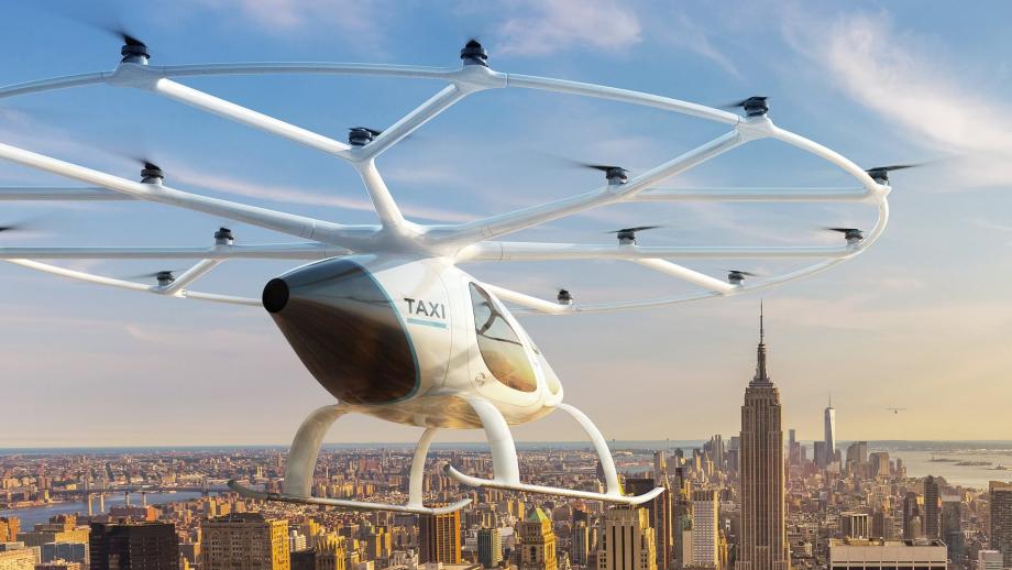 Een air taxi, of volocopter