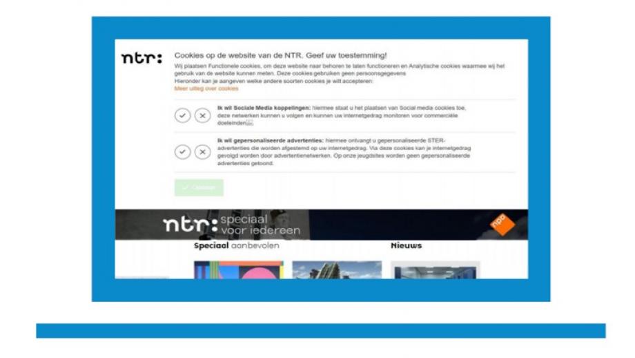 Cookiescherm NPO-websites