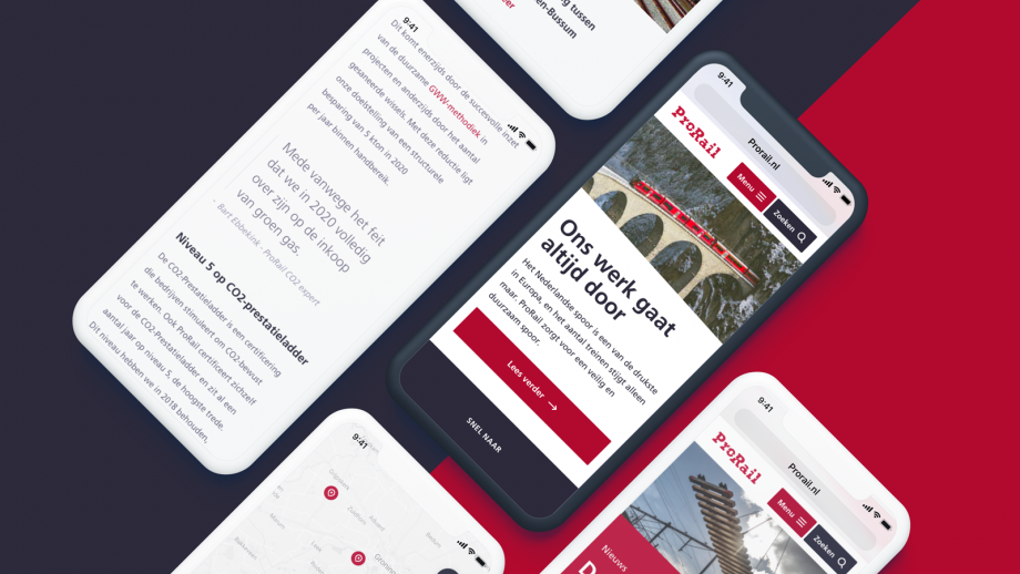 Mobiele toegankelijkheid website Prorail