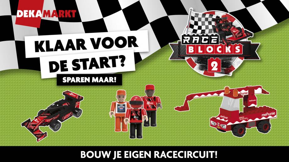 Dekamarkt laat klanten verder racen met vervolg-spaaractie Race Blocks