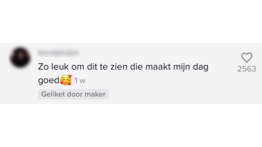 Zo leuk om dit te zien die maakt mijn dag goed