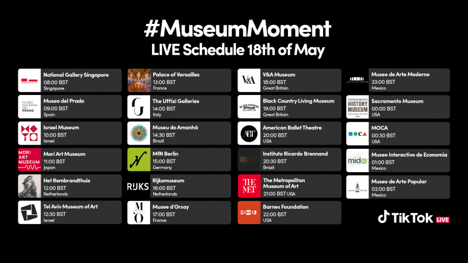 Volledige schema #MuseumMoment