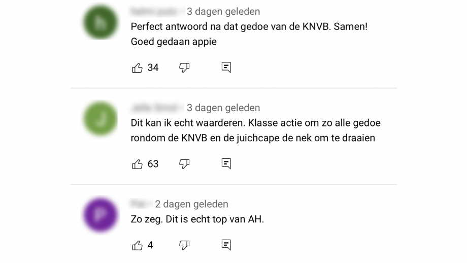 positieve reacties op Albert Heijn