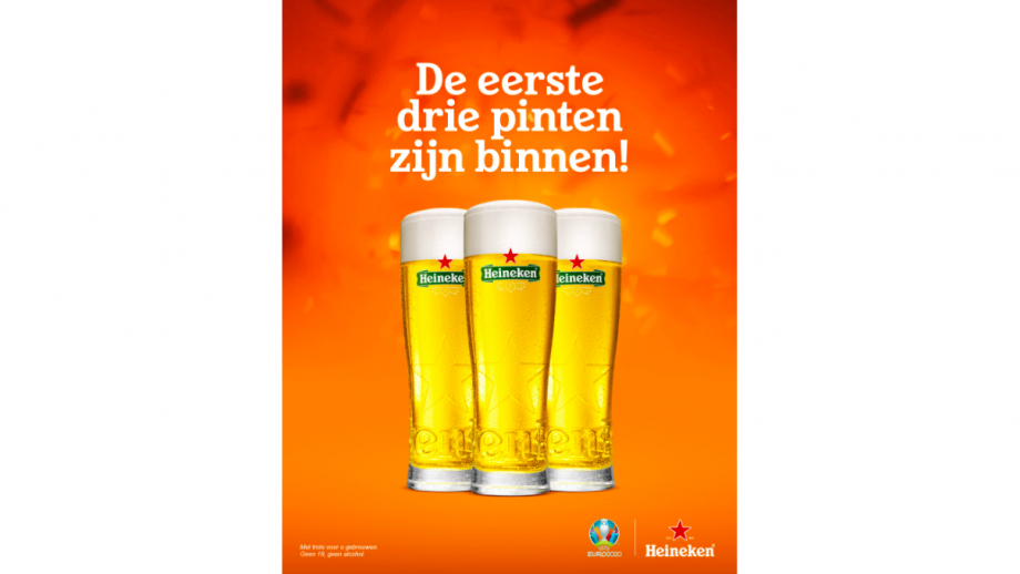 De eerste drie pinten zijn binnen! - Heineken