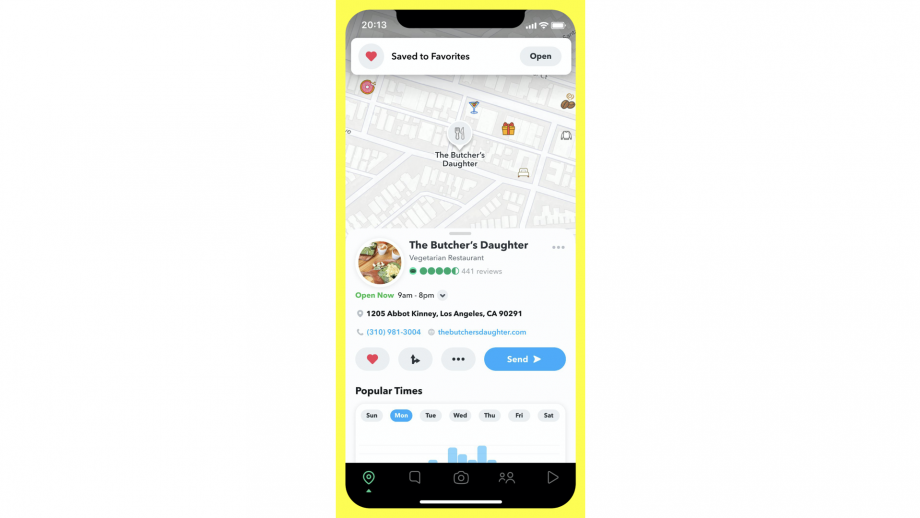 Snap Inc lanceert Plaatsen op Snap Kaart