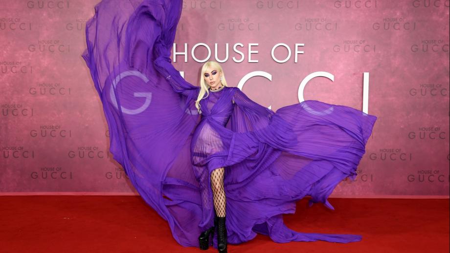 Lady Gaga bij de première van House of Gucci