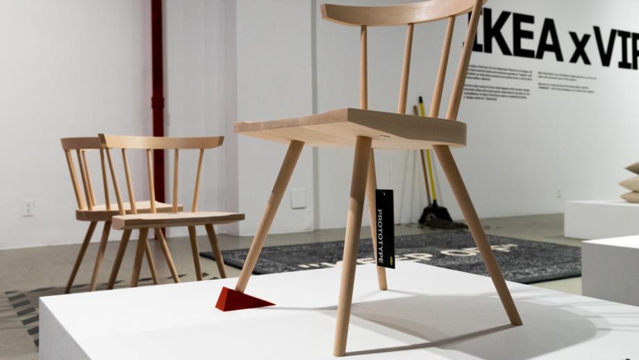 De stoel met deurstop van Virgil Abloh voor Ikea