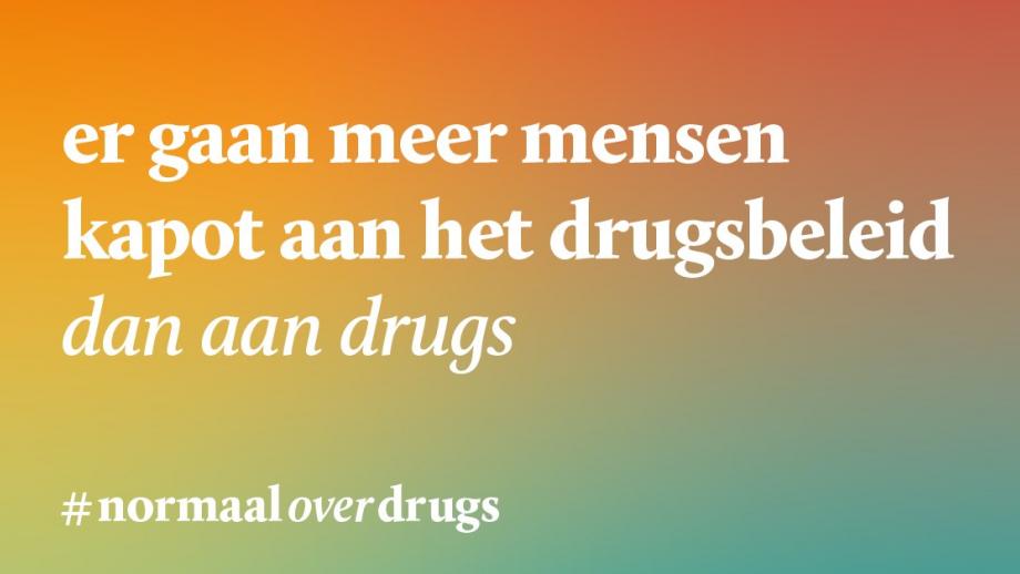 Normaal over drugs-campagne moet debat over drugsbeleid op gang brengen