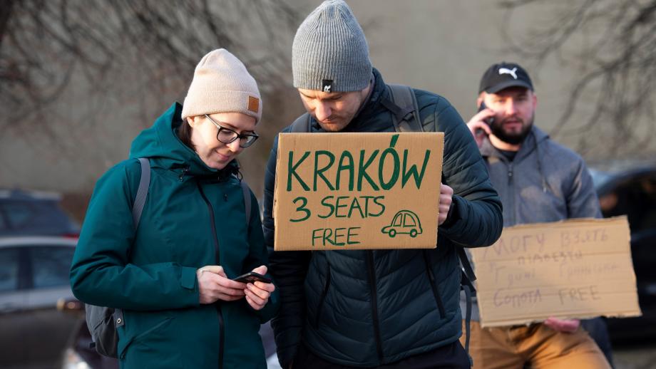 Polen bieden onderdak aan inwoners Oekraïne aan