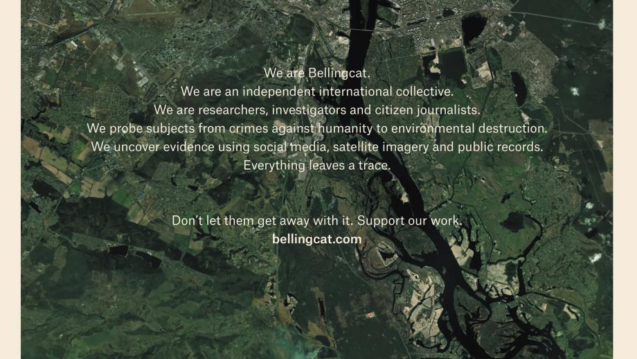 Total Design ontwerpt advertentie voor Bellingcat in FT