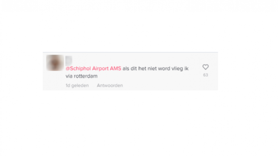 TikTok reactie