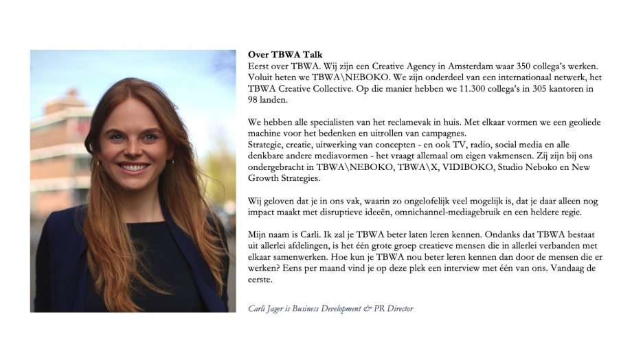 Over TBWA Talk