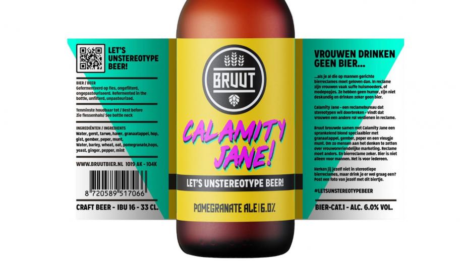Het etiket van Calamity Jane-bier