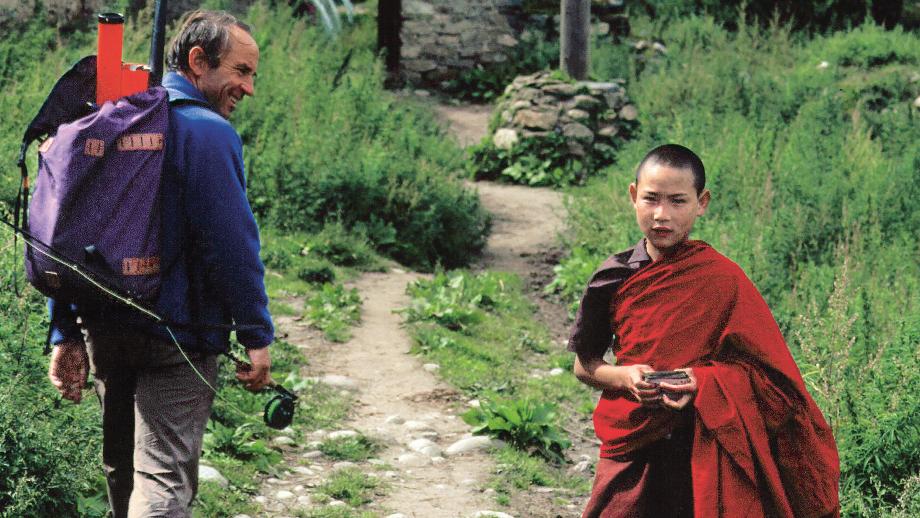 Een jonge Yvon Chouinard in Bhutan