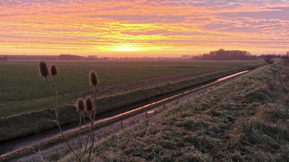 Een magische lucht op een magische plek