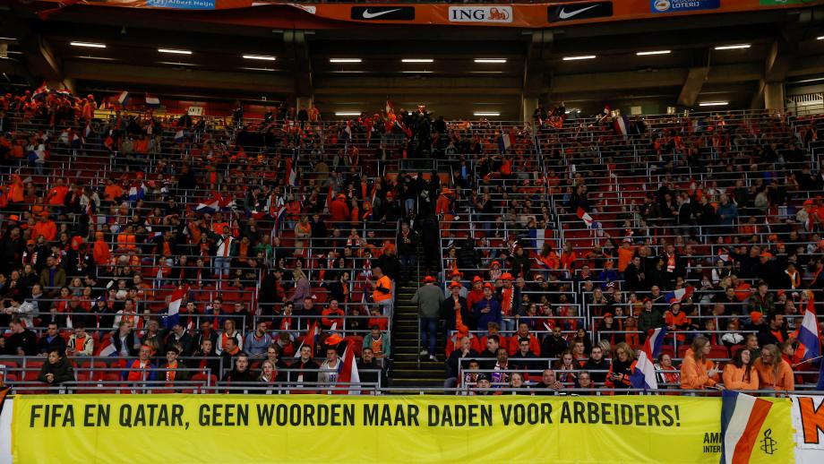 Spandoek tegen WK in Qatar